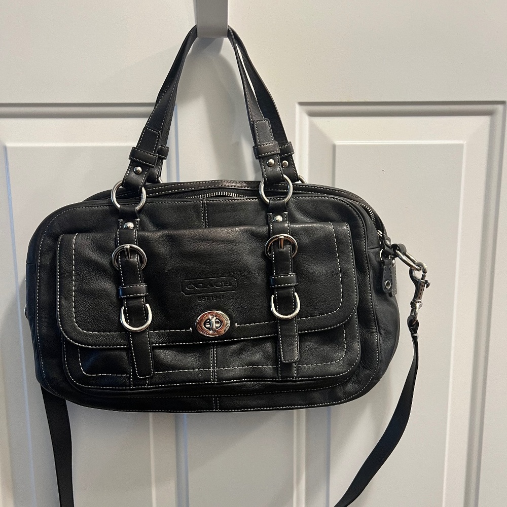 Vintage Black Coach Purse